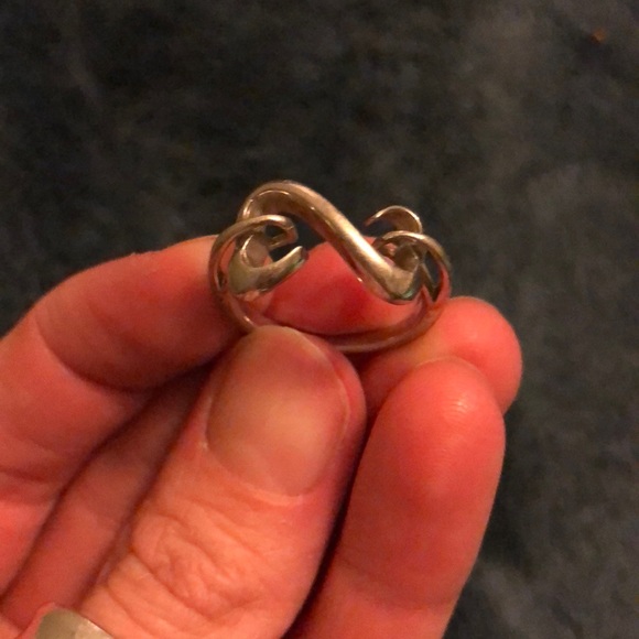 Kay Jewlers silver open heart ring - Picture 2 of 2